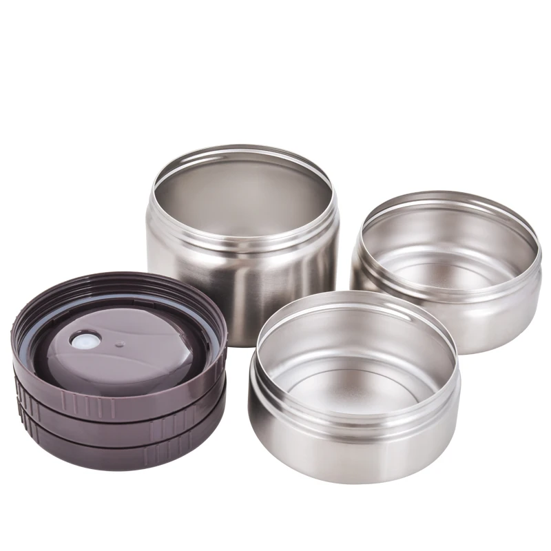 
Custom wholesale keep hot 24 hour thermos mini tin tiffin carrier insulated 304 stainless steel kids bento lunch box 