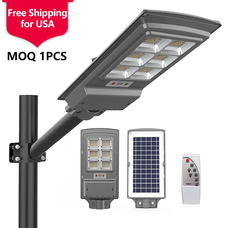 

Free Shipping High Quality Waterproof Outdoor Ip65 100w 150w Integrated All In One Solar Led Streetlight