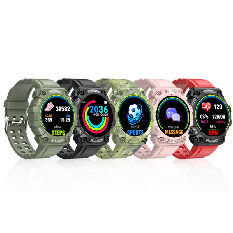 

FD68 Smartwatch Pedometer Smart Watch Bracelet Fitpro Smart Watch Sport Smart Watch Bluetoo 4.0, Black/green/pink/cam/red