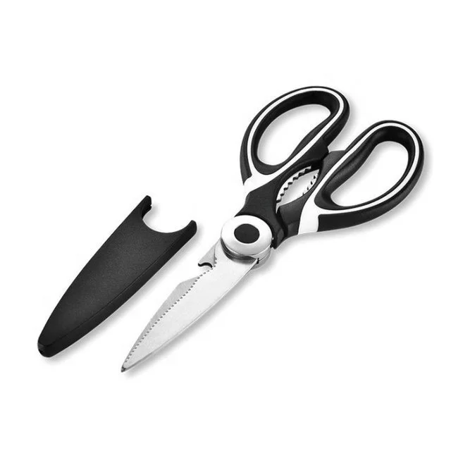 

Multifunctional Chicken Meat Botter Opener Bone Shears Kitchen Scissors, As photo