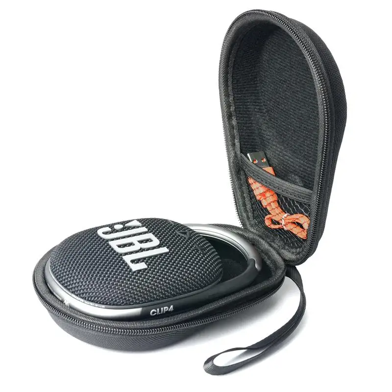 

Ready To Ship Suitable For JBL Clip4 Bluetooth Speaker Case Nylon Case Protective Case Portable Bag Black Goods In Stock, Black or custom