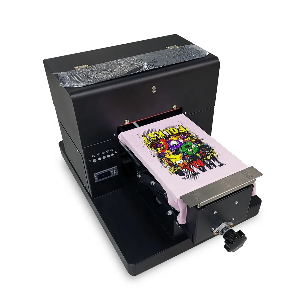 
Colorsun a4 Digital Direct To Garment flatbed Printer 3d T Shirt Printing Machines for Sale 