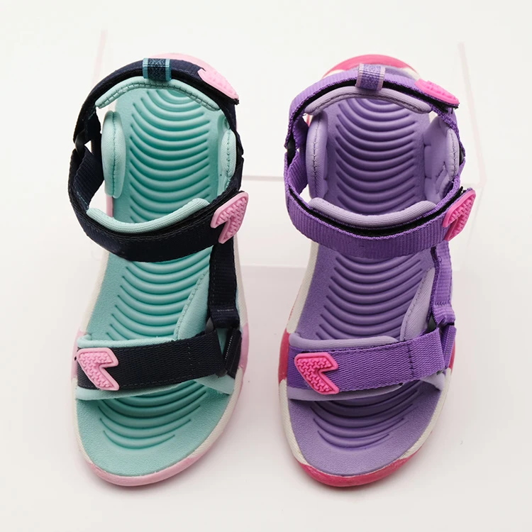 
Pu Sole Girl Sport Webbing Sandal Casual Beach Air Flat Breathable Slipper 