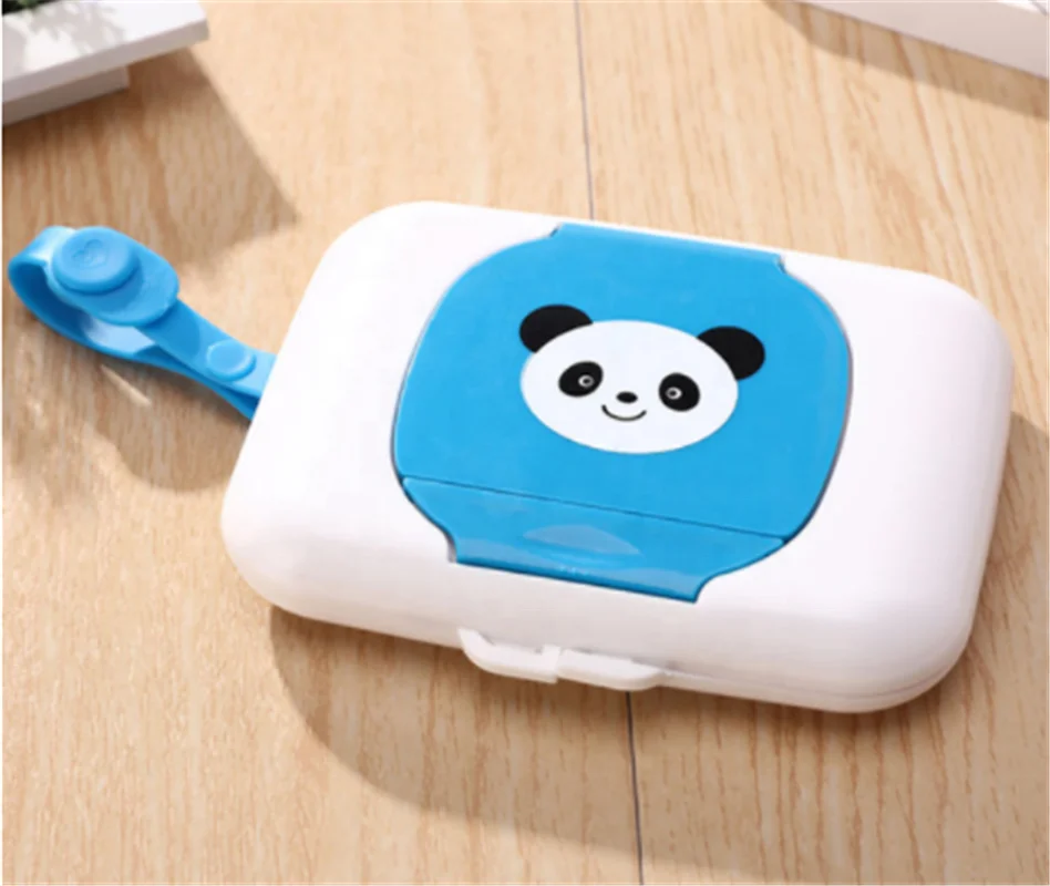 

Cartoon Portable Baby Wet Wipes Case Wet Wipes Dispenser Wet Wipe Holder Box for Baby and Adults, As the picture show