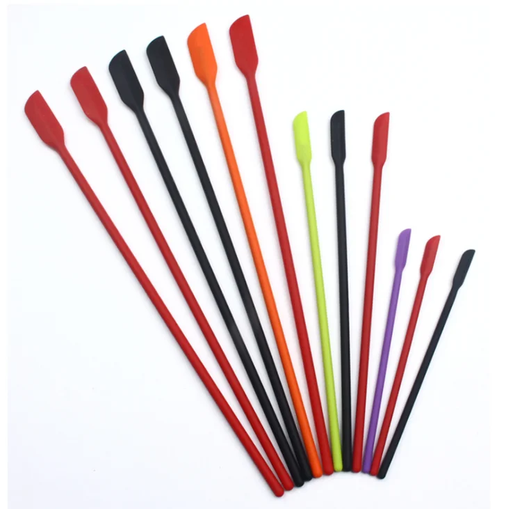 

Mini Silicone Bbq Scraper Kitchen Tool Long Jam Spatula 4 Pieces Per Set, Red, black,green,