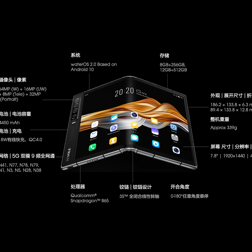 

Folding screen mobile phone FIEX PAI 2 5g