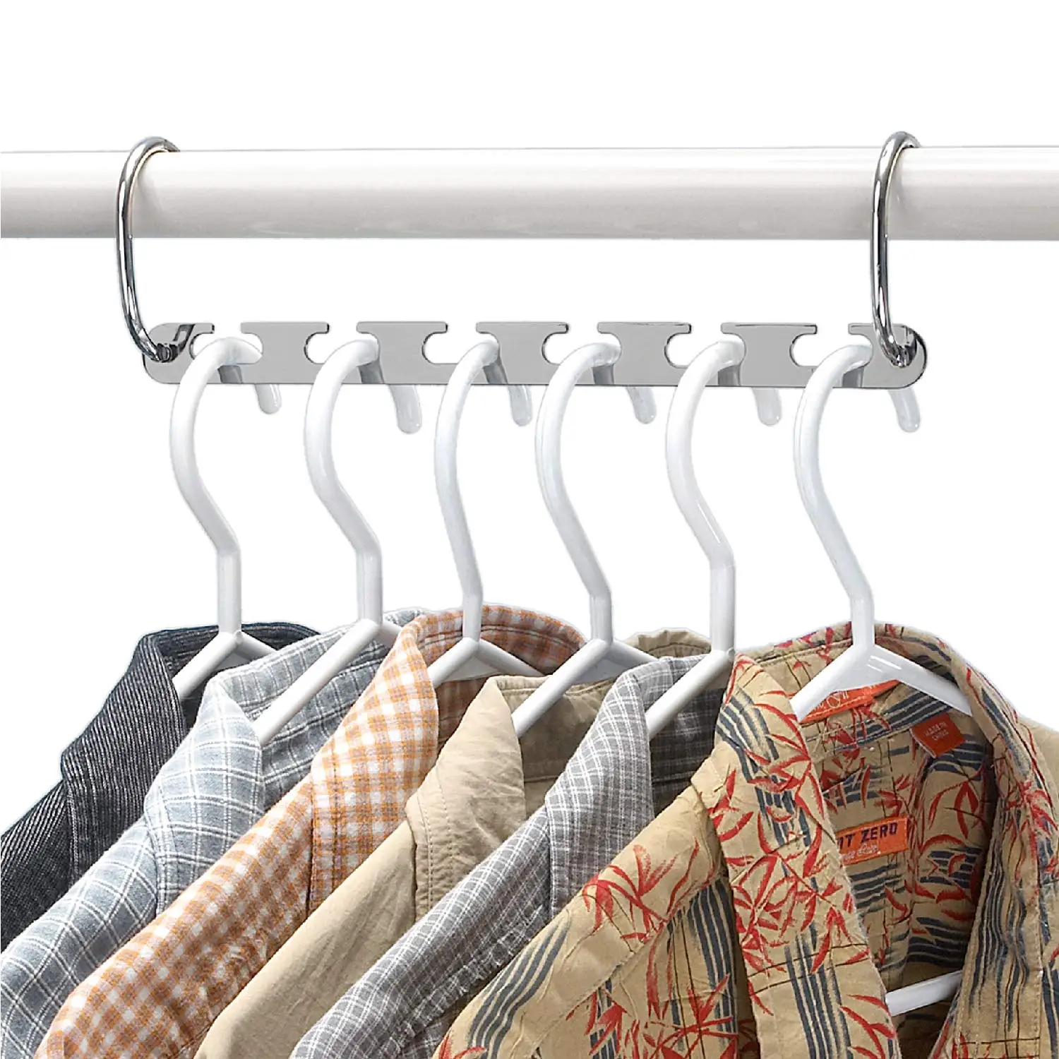 Half toroidal Universal Metal clothes Closet Hangers Clothing Organizer