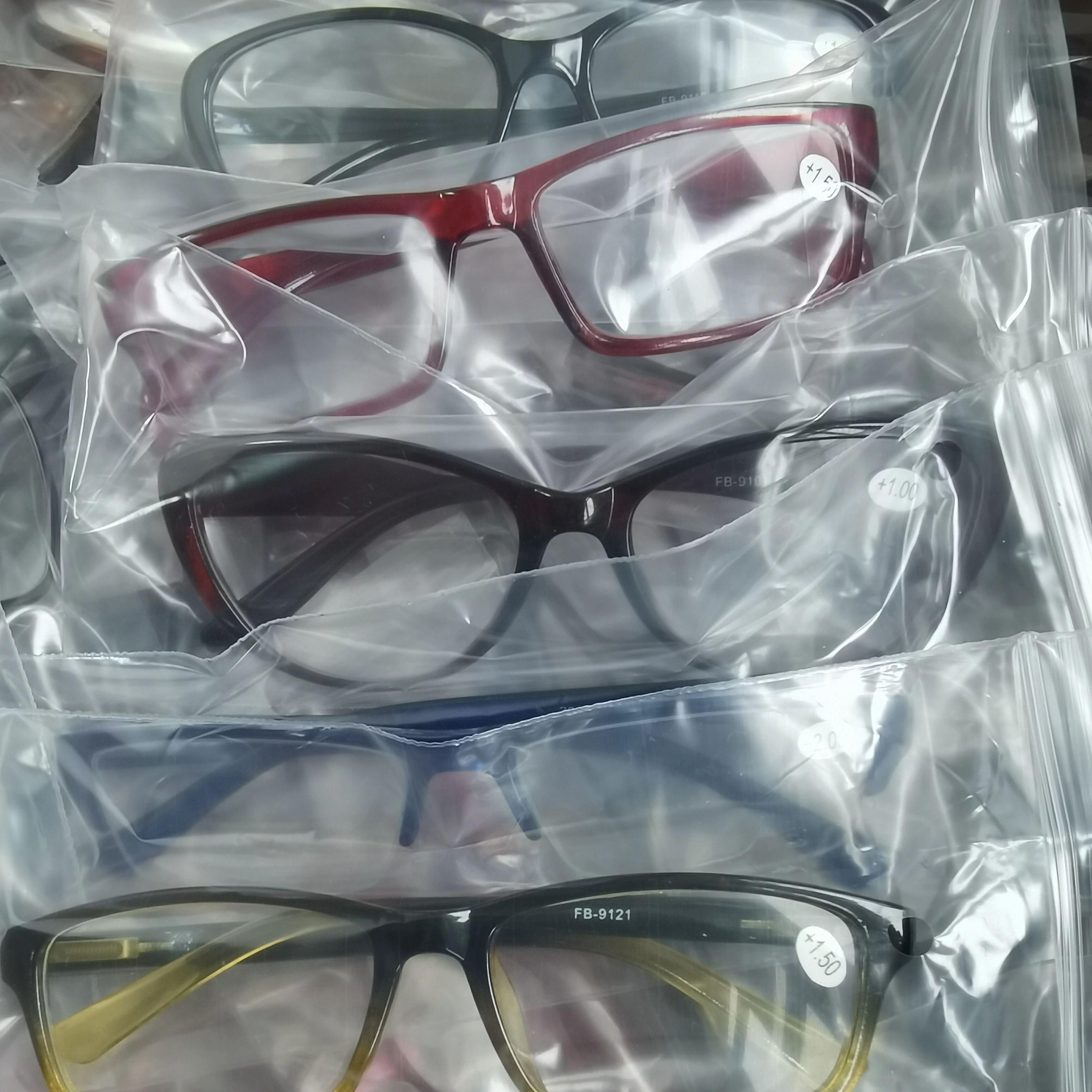 

Ready to ship Stock clearance plastic reading glasses metal Mix models colors power random readers