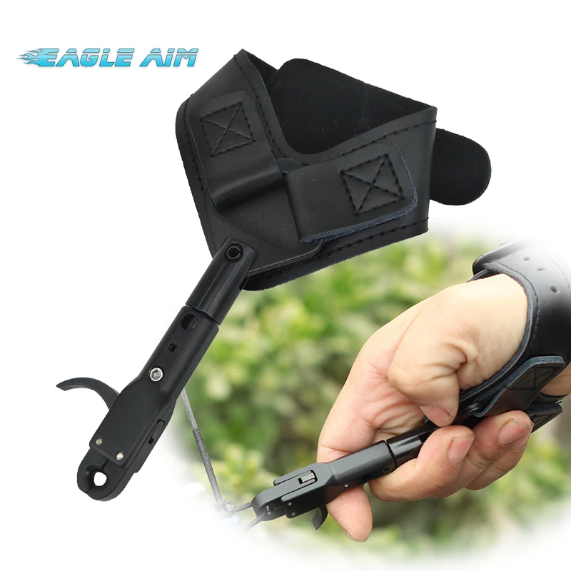 

Compound Bow Release Made of Leather and Metal Bow Release Wristband for Hunting Accessories