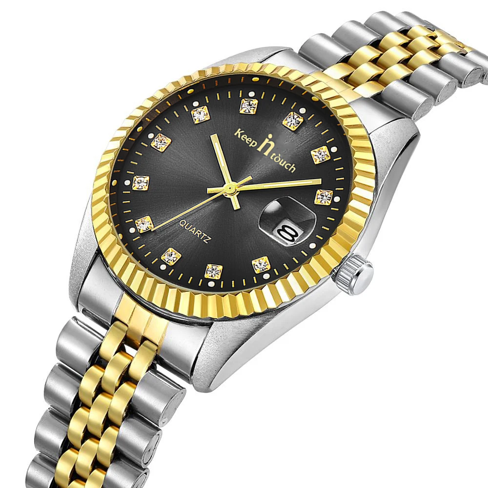 classic mens gold watch luxury stainless steel rollex watches