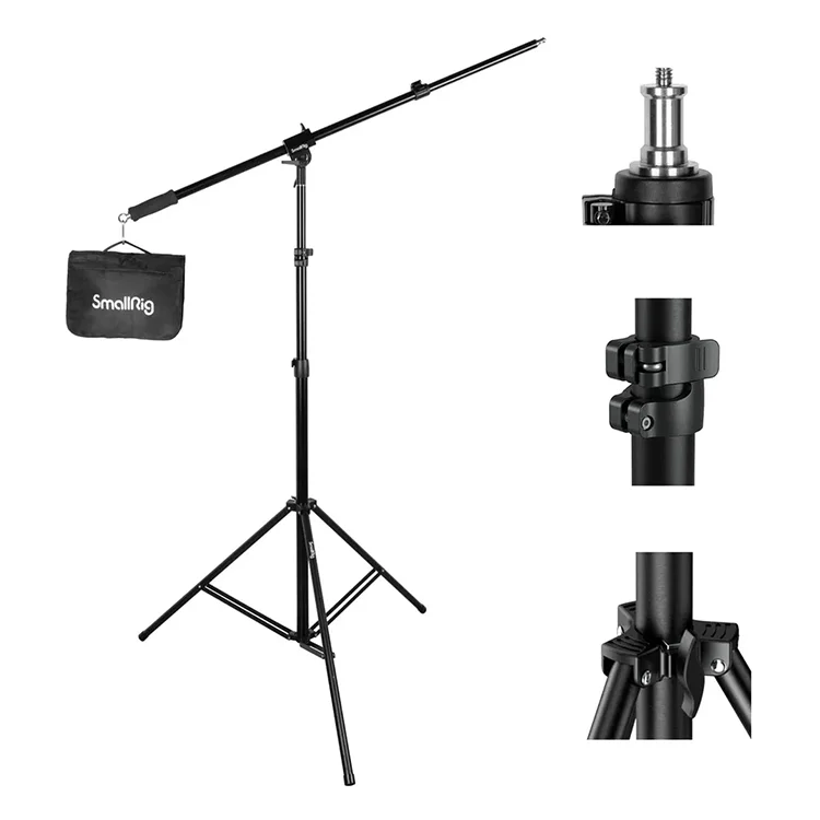 

SmallRig Aluminum Light Stand 280cm Adjustable Photography Air-Cushioned Tripod Stand with 1/4" Screw for Softbox - 3737