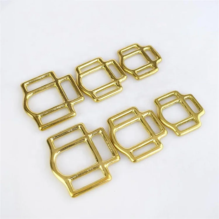 

MeeTee AP278 BagsThree-way Brass Buckle Luggage Accessories Belt Strap Buckle, Gold