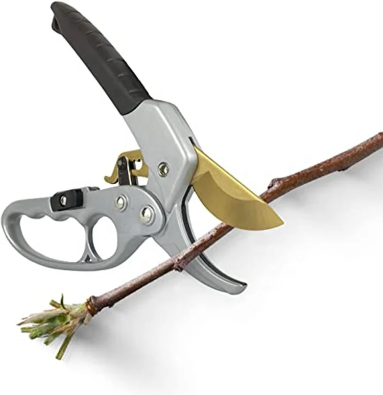 

Ratcheting Pruning Shears Garden Shears Made with SK-5 Steel Precision Blades Multiplies Your Hands Strength Up Tools