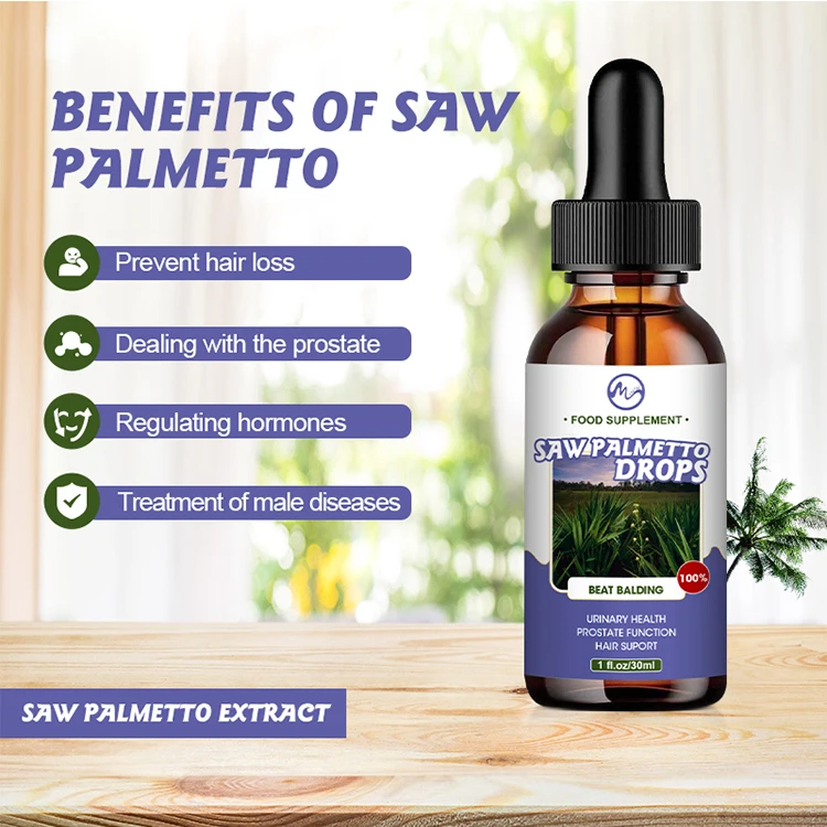 

Wholesale 50ml Organic Saw Palmetto Drops Supports Prostate Health Help Stop Hair Loss Liquid Saw Palmetto Drops