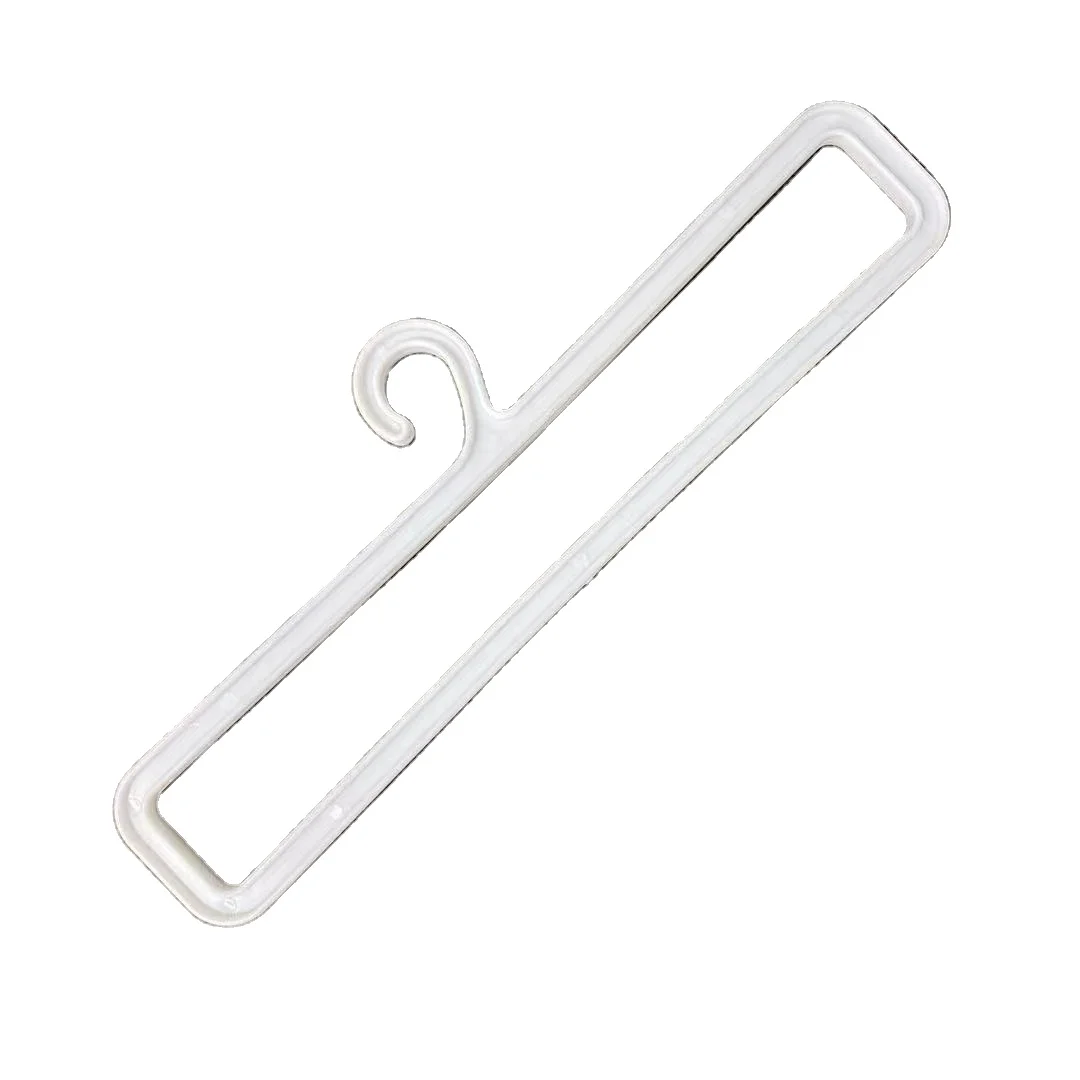 

Factory supply white plastic towel hanger plastic display non-slip scarf hanger, Black white