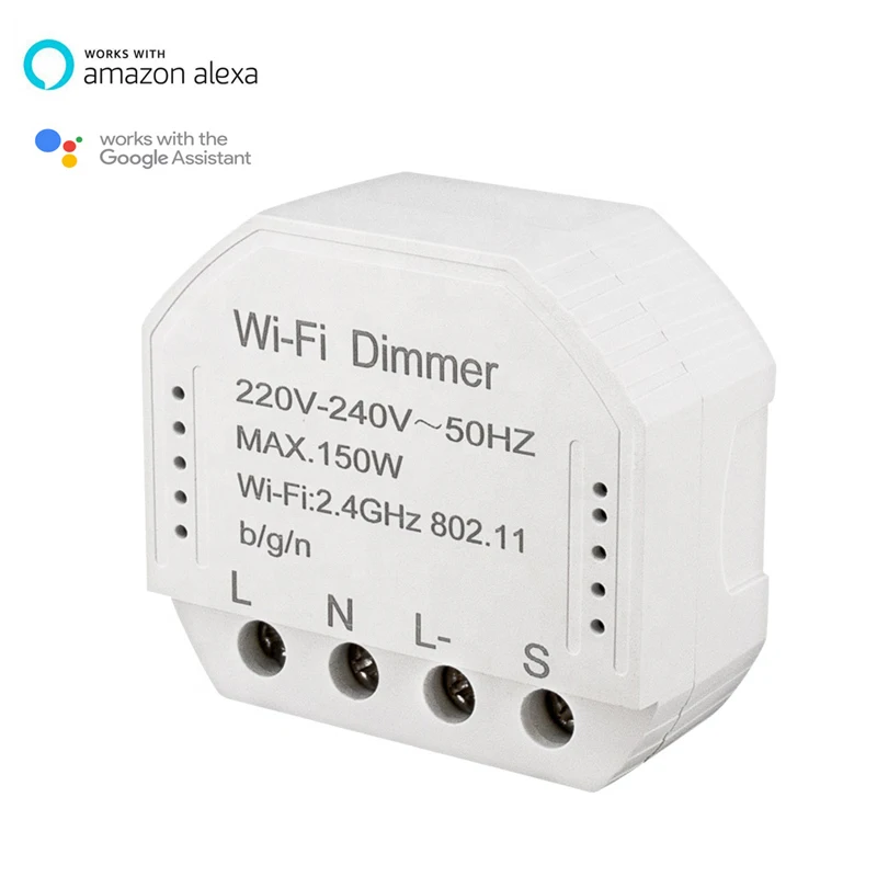 wifi smart tuya led dimmer module 240v work with amazon alexa and google home