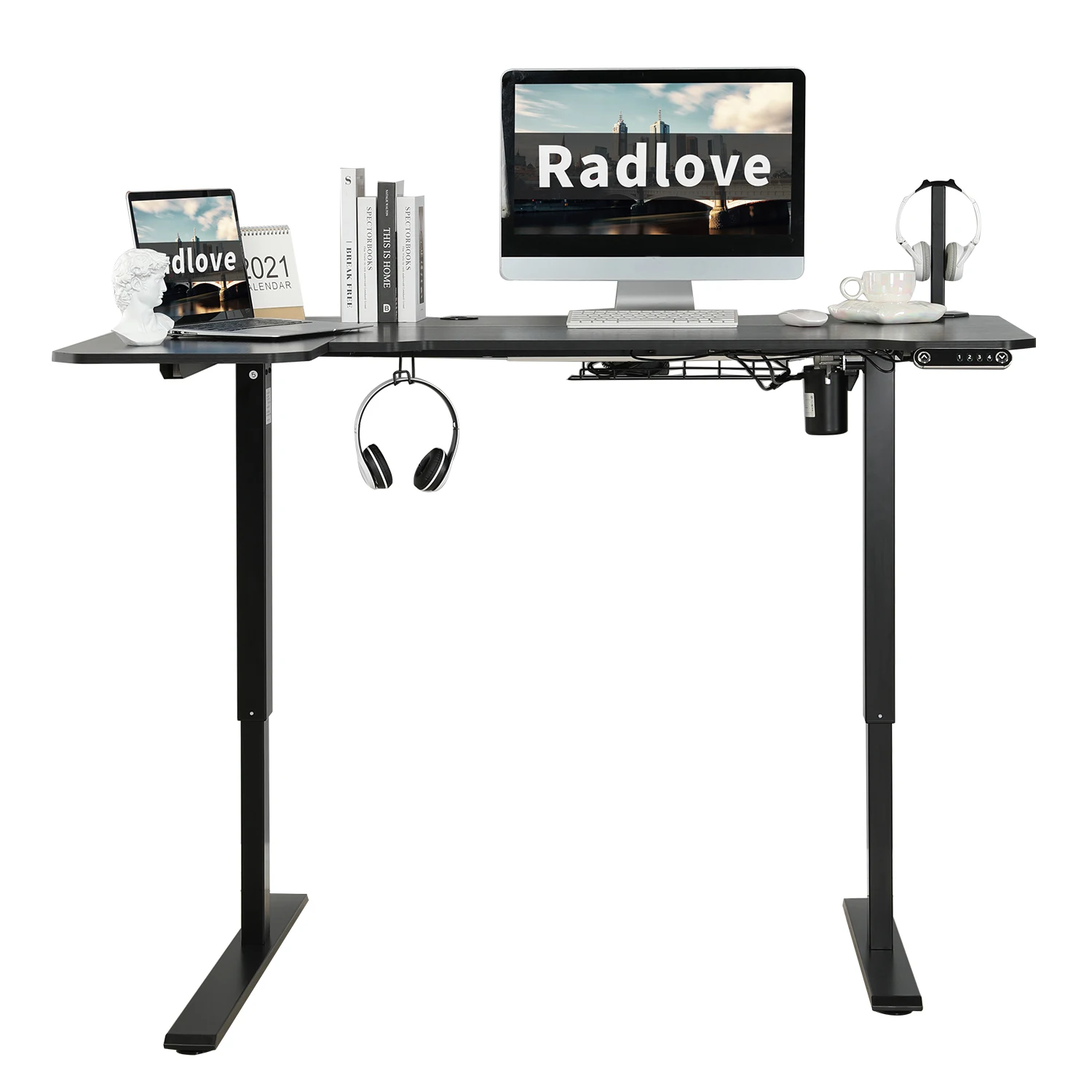 

High quality wholesale US warehouse free shipping electric adjustable table desk for home office