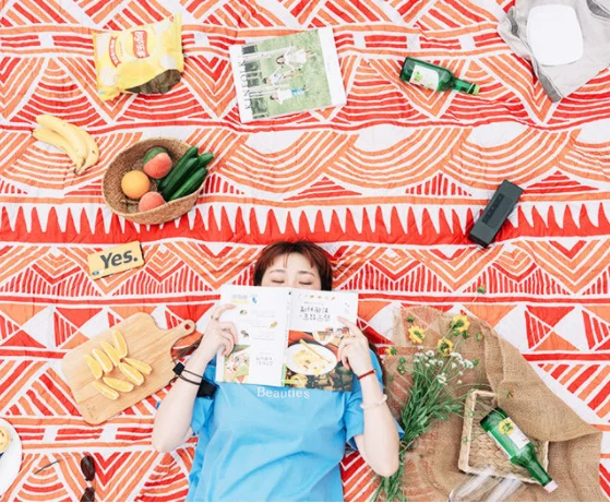 

Hot sale large size quilt padding waterproof oxford picnic blanket machine washable multi pattern print roll packing picnic mat