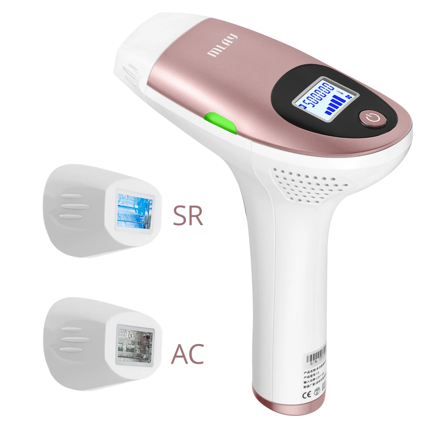 

MLAY 3in1 Permanent IPL Laser Hair Removal Device 500,000 Flashes Face And Body Hair Removal Machine Epilator Depilacja Remover