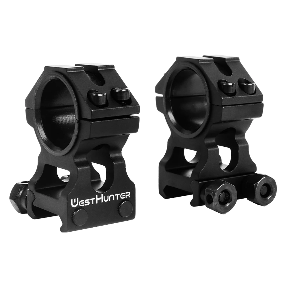 

WESTHUNTER Tactical Scope Rings Hunting Mount 25.4MM/30MM CNC Machining High Profile 20mm Picatinny Rail Riflescope Accessories