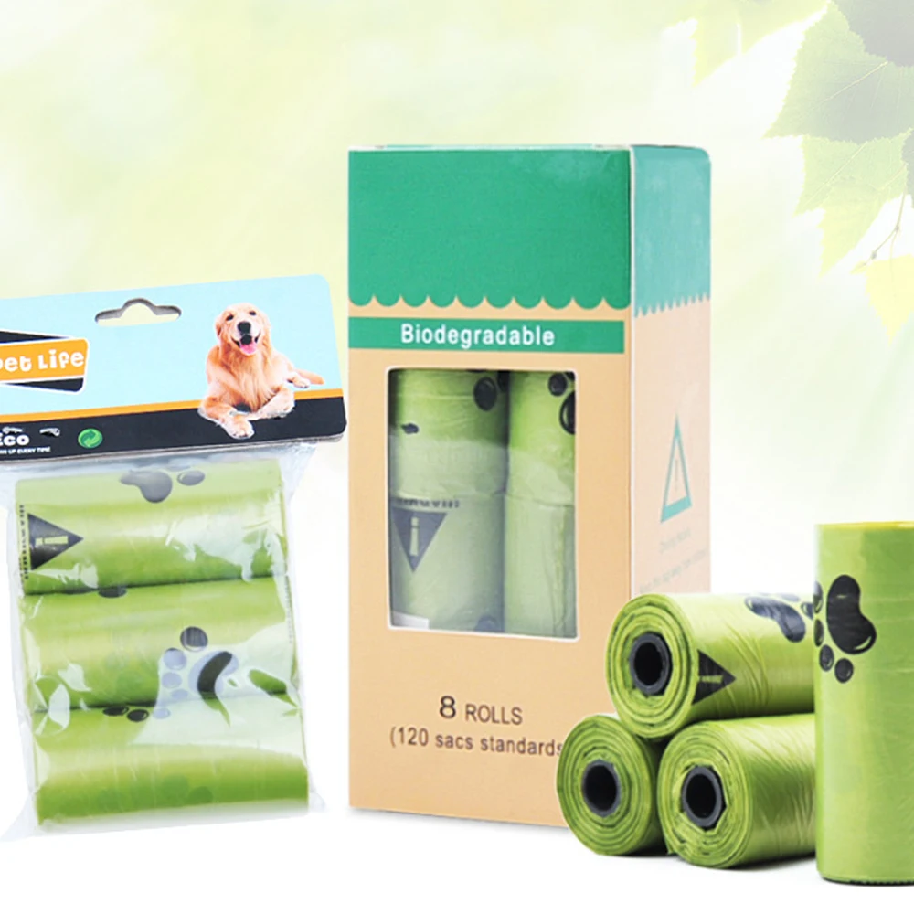 

Disposable Pet Poop Bag Waste Pickup Bags Outdoor Cleaning Biodegradable Pet Waste Poop Bag, As shown