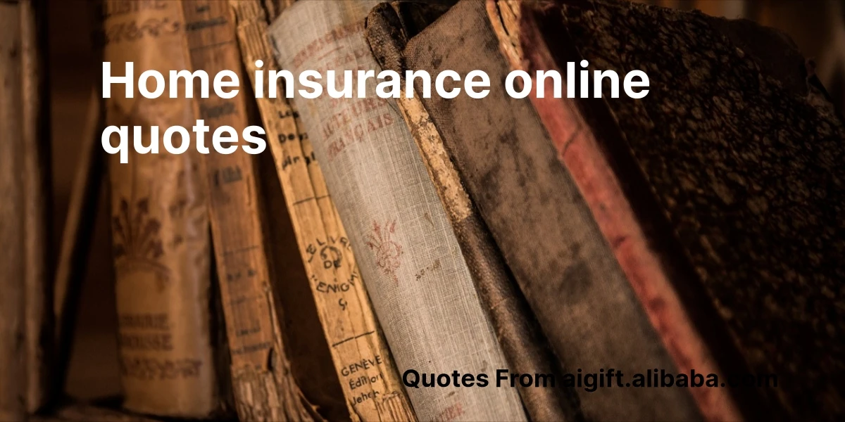 home insurance online quotes