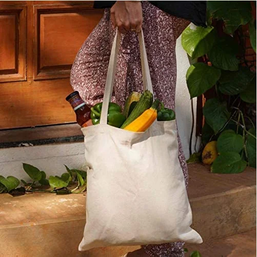 日常家居包棉袋帆布手提袋可水洗可重复使用的环保袋运输袋