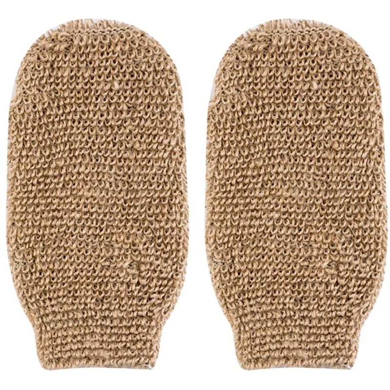 

Eco Friendly Exfoliating Body Cleaning Scrubbing Reduce Cellulite Jute Hemp Bath Glove