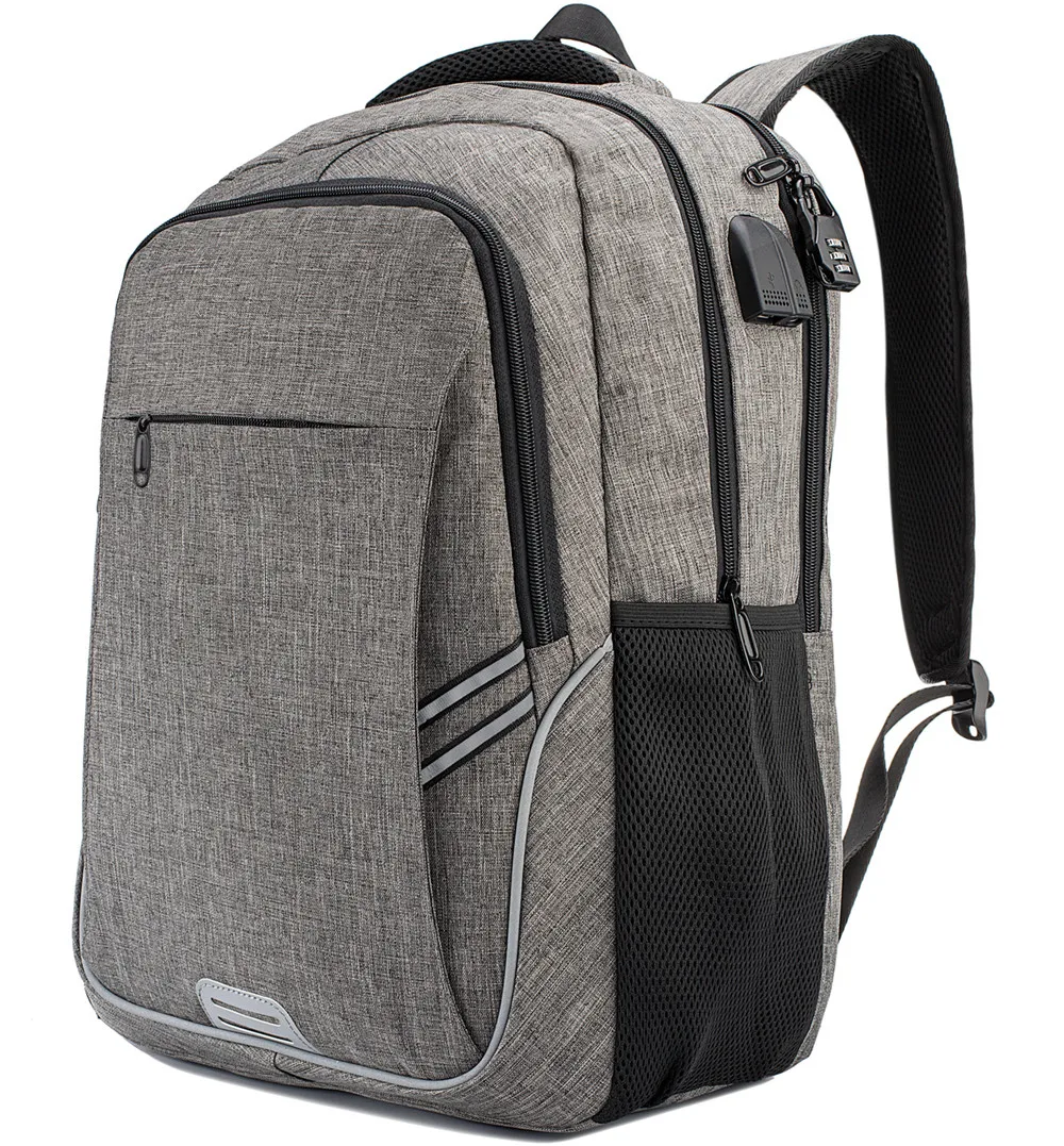 

SW travel outdoor leisure bag laptop bag latest style British fashion waterproof backpack, Black,gray