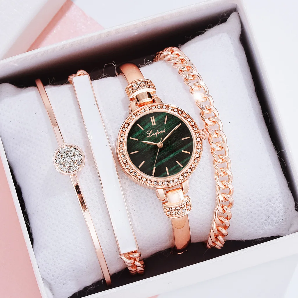 

Luxury Brand Stainless Steel Female Rhinestone Quartz Watches Ladies Fahion Girl Wrist Watch Women