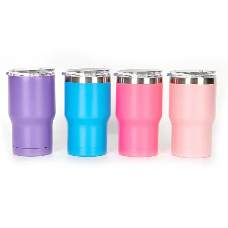 

14oz stainless steel car mug 304 double-layer vacuum insulated mug car cold preservation beer mug, Orange, green, cyan, white, black, pink, purple, red, blue