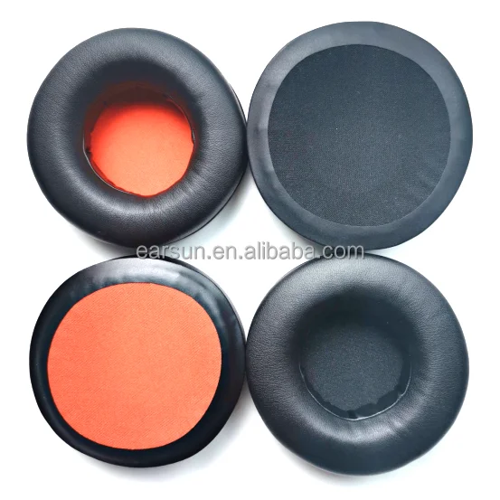 

Free Shipping Protein Ear Pads Cushions Covers Replacement Earpads Pillow for Razer Kraken Pro V1 Headset Headphones, Black and orange