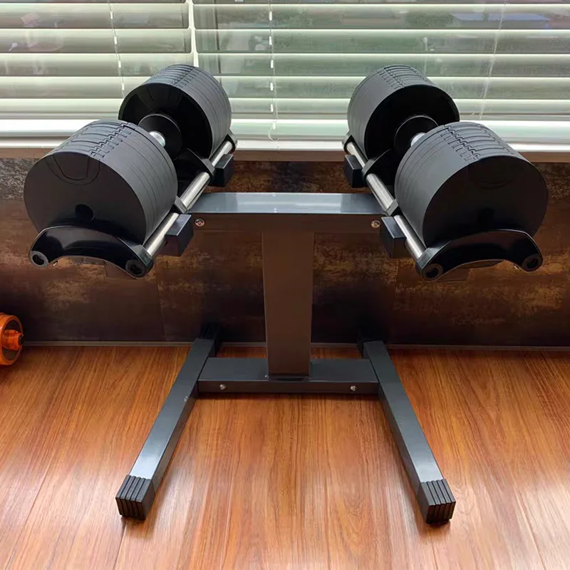 

Cheap Dumbbell Sets Gym Equipment quick weight adjustable dumbbell, Black