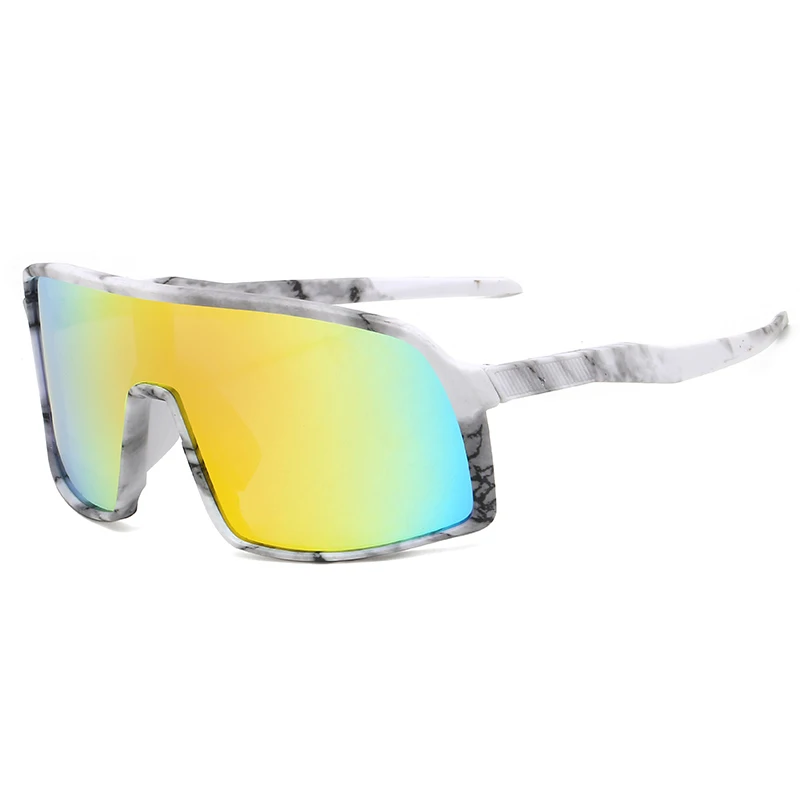 

XSY8230 New 2021 Wholesale UV400 Ultraviolet-Proof Wide Mirror Riding Sport Shades Sunglasses