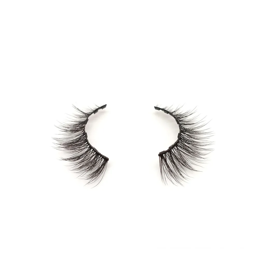 

2021 Newest styles magnetic eyeliner and magnetic lashes 3d wholesale magnetic eyelashes, Natural black mink eyelashes