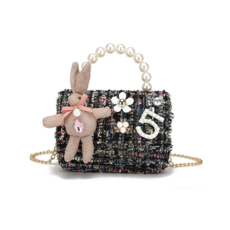 

2021 Kids Mini Color Blocking Crossbody Chain Fashion bags for Women purses and handbags