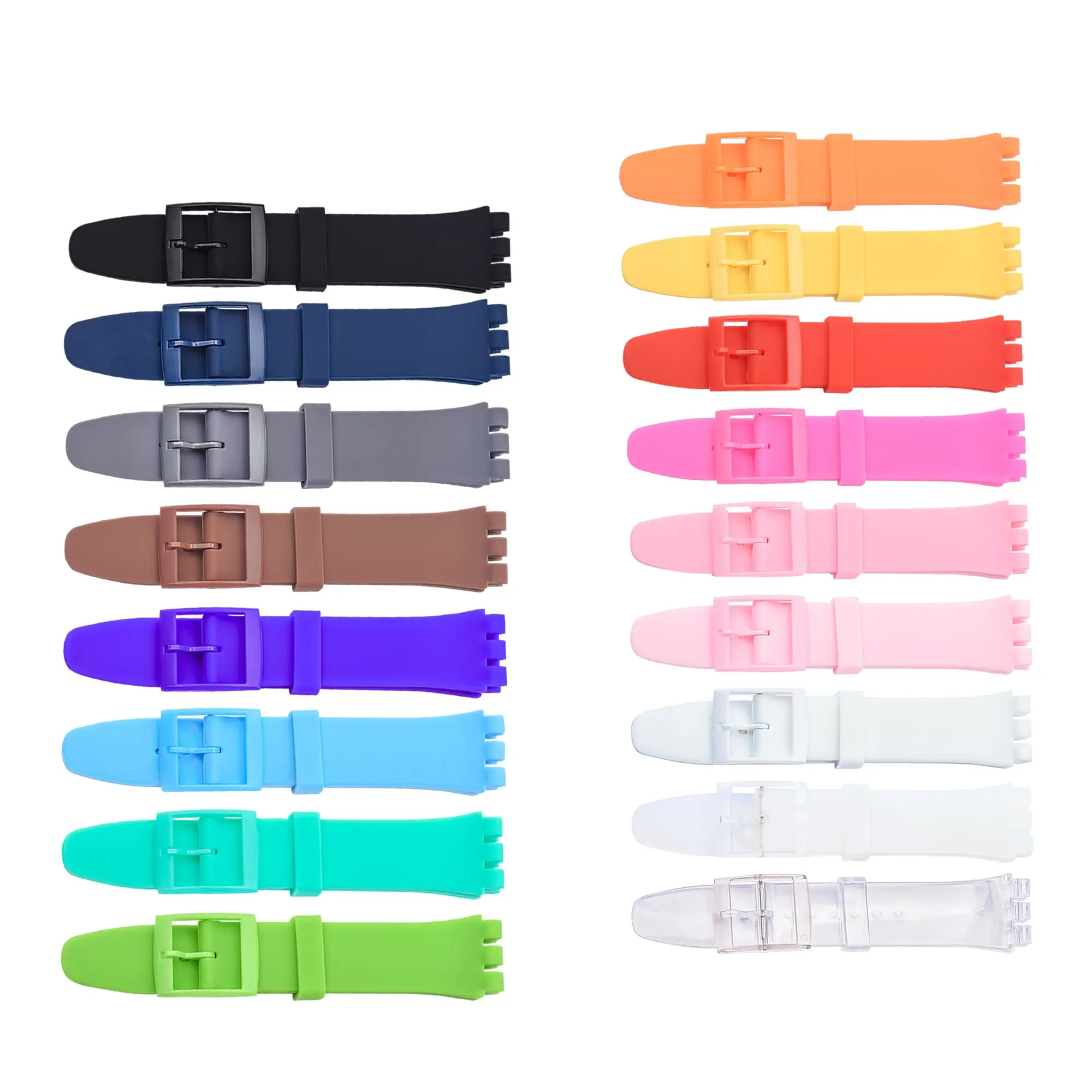 

Watch Bands wristlet 12mm 16mm 17mm 19mm 20mm Rubber Replace Bracelet Strap Colorful Silicone Watch Strap For Swatch Watch