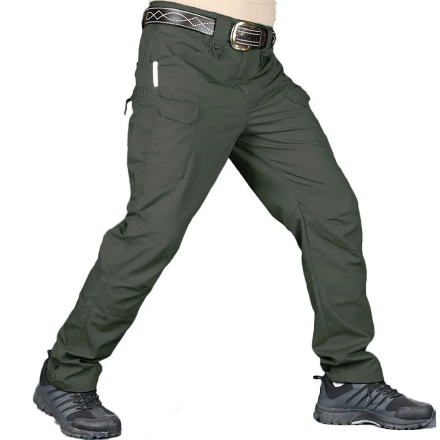 

Tactical Pants Army Military Style Cargo Pants Men X7 IX9 Casual Work Trousers SWAT Thin Pocket Baggy Pants, Customized colors