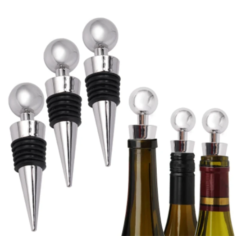 

Red Wine Champagne Wine Bottle Stopper Valentines Wedding Gifts Set Wine Stopper Bar Accessories Home Bars