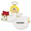 Fairy Angel Ornament with Silver Leaf Effect of Angel With Gift Christmas Ornament