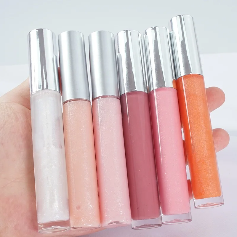 

Wholesale Private Label 6 Colors Matte Gloss Shiny Lipgloss Makeup Glitter Lip Gloss Set, Customized color
