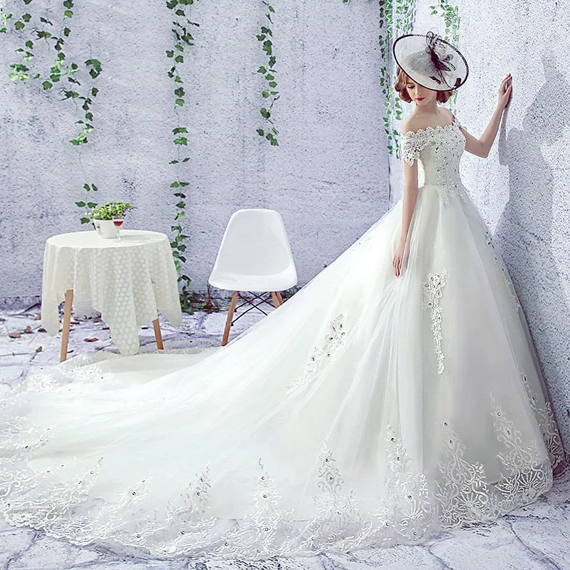 

African New Style Pure White Mermaid Wedding Dresses Fashion Off Shoulder Bridal Dresses Wedding Gown