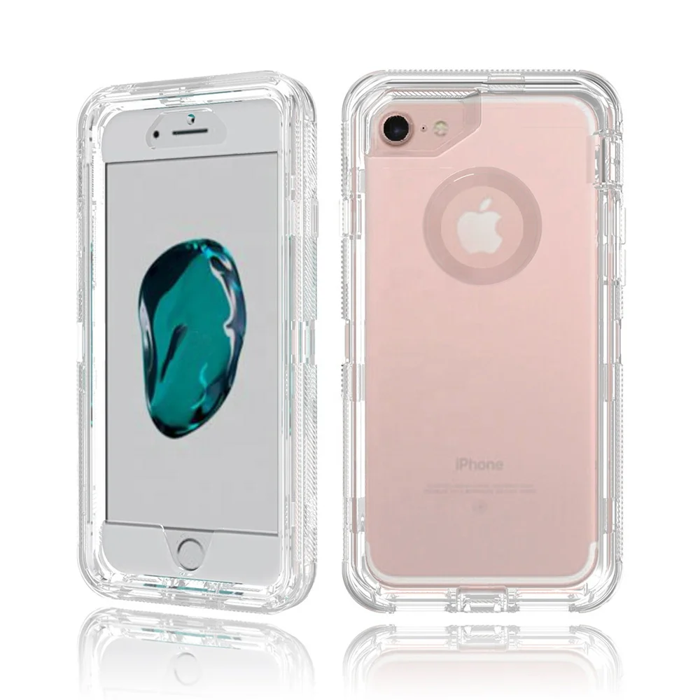 

For iPhone 12 Pro Max Military Grade Clear Heavy Duty Defender Case PC TPU Rugged Shockproof Cover for Samsung Galaxy S21 Plus