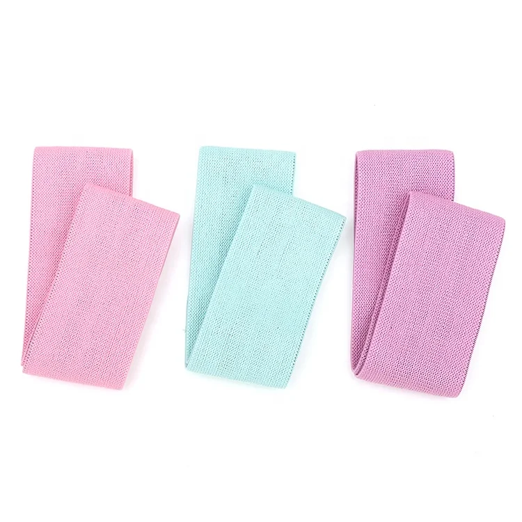 

Office Workout 3 Grades Elastic Hip Resistance Booty Band Fabric, Pink, green, purple