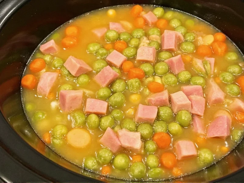 Perfect Slow Cooker Split Pea and Ham Soup Recipe
