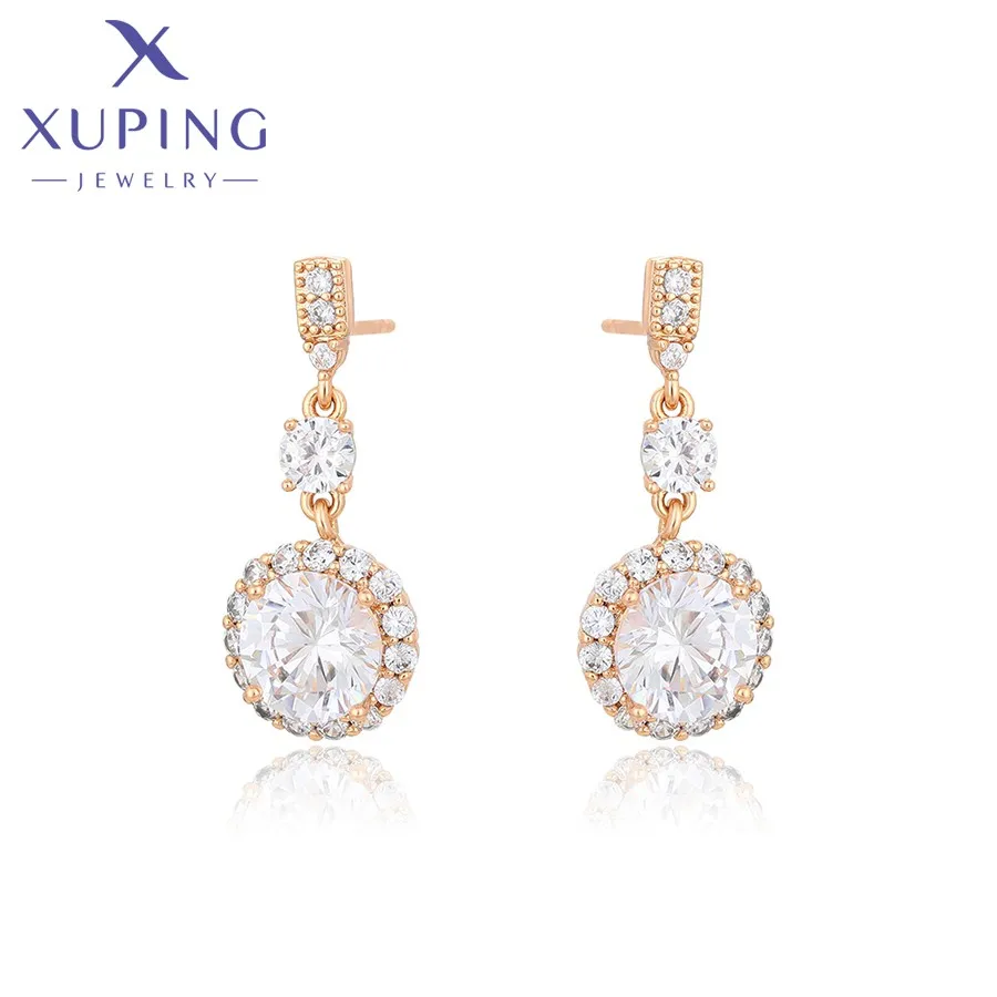 

X000682560 XuPing Jewelry Exquisite Fashion Design Sense 18K Gold Diamond Jewelry Earrings Valentine's Day Gift Women Earrings
