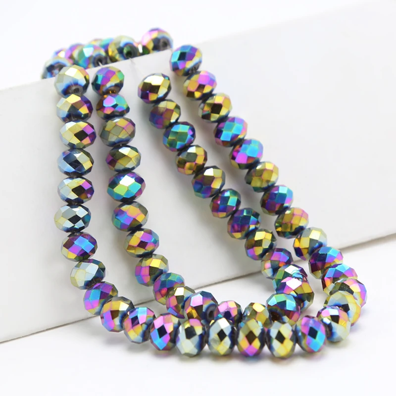

Multi Colors 6x8mm Glass crystal beads for Jewelry Making