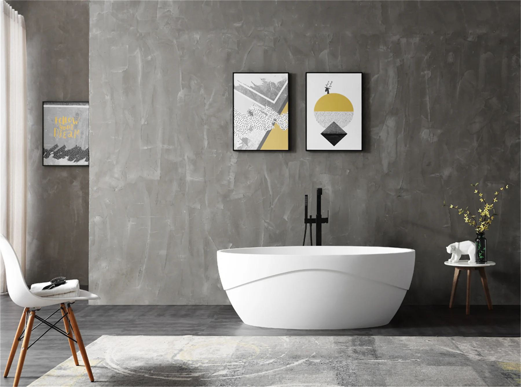 Best sale hotel bathroom acrylic clear white classical bathtubs with CE