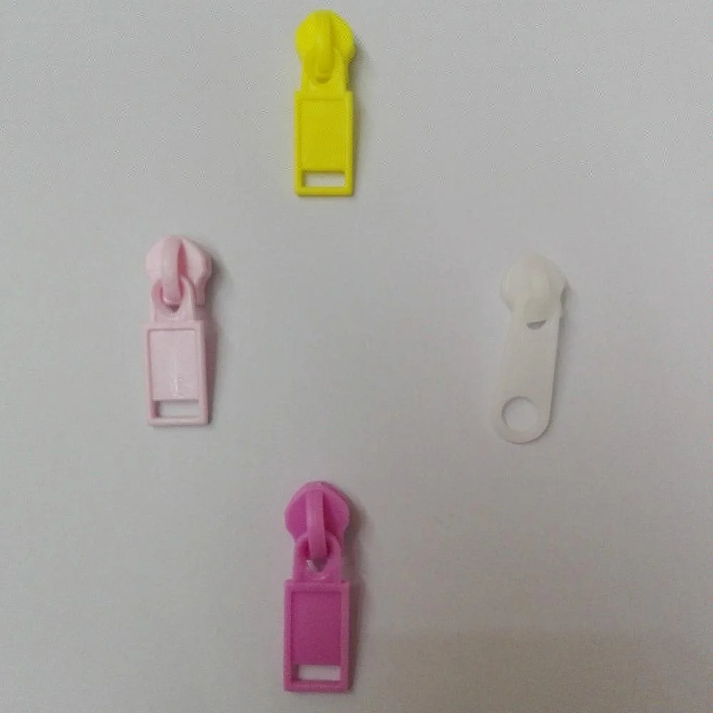 
High Quality 4# Plastic Zipper Slider Multi-Color Plastic Zipper Head 