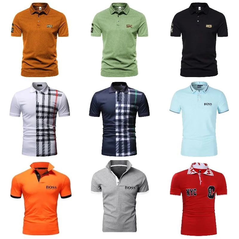 

Classic New Design Summer Hot Selling Men's Polo Shirt Factory Price Pure Cotton Sublimation Printing Leisure Breathable